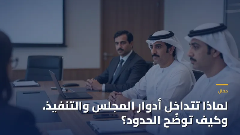 لماذا تتداخل أدوار المجلس والتنفيذ، وكيف توضّح الحدود؟