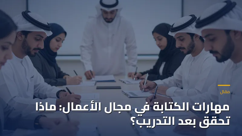مهارات الكتابة في مجال الأعمال: ماذا تحقق بعد التدريب؟