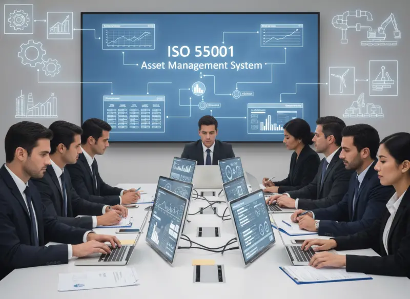 شهادة التدقيق والامتثال لنظام إدارة الأصول ISO 55001
