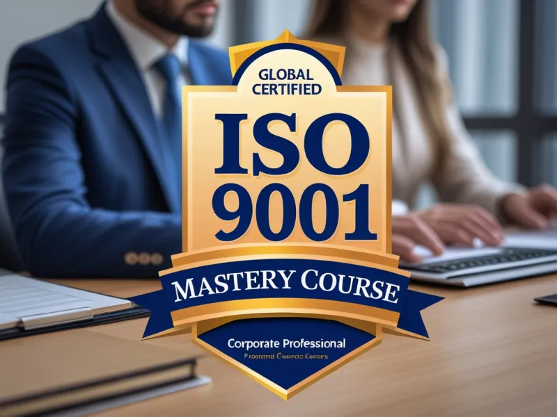 Master ISO 9001 QMS implementation with expert-led certification training.