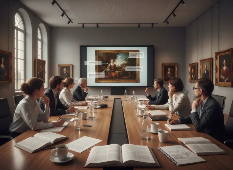 دورة تحليل الأعمال الفنية: الرموز، الأسلوب، السياق التاريخي والسياسي