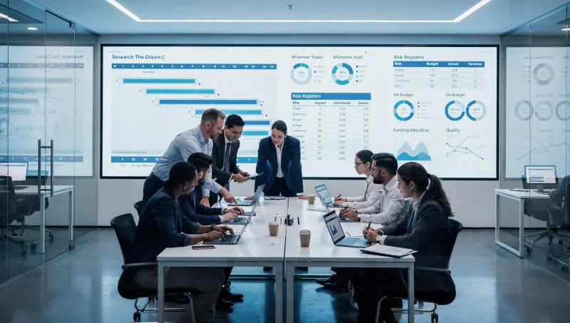 إدارة مشاريع البحث الرئيسية: دليل شامل من البداية للنهاية