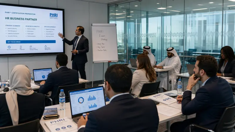 إعداد لاختبار PHRi: الأعمال، المواهب، المكافآت وعلاقات الموظفين