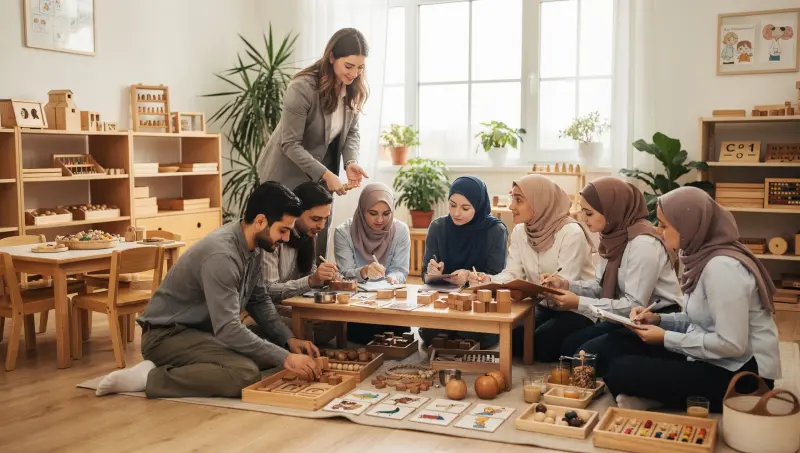 برامج تنمية وتطوير مهني لمدرسي ومقدمي رعاية مونتيسوري