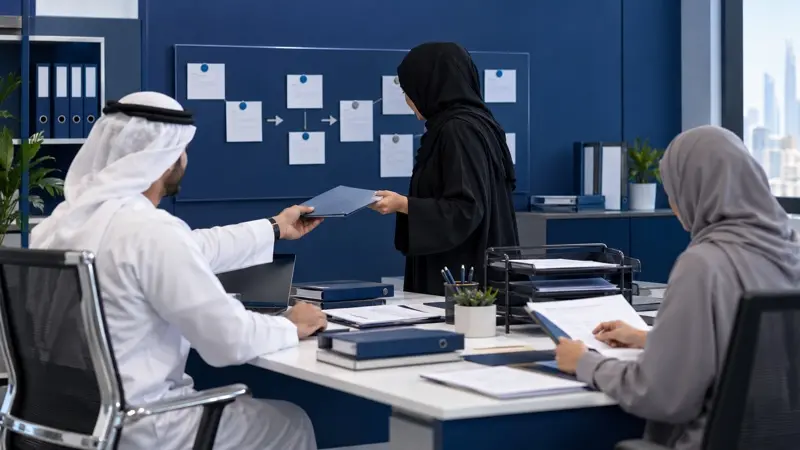 دورة تدفق المعلومات المكتبية والضبط الإداري