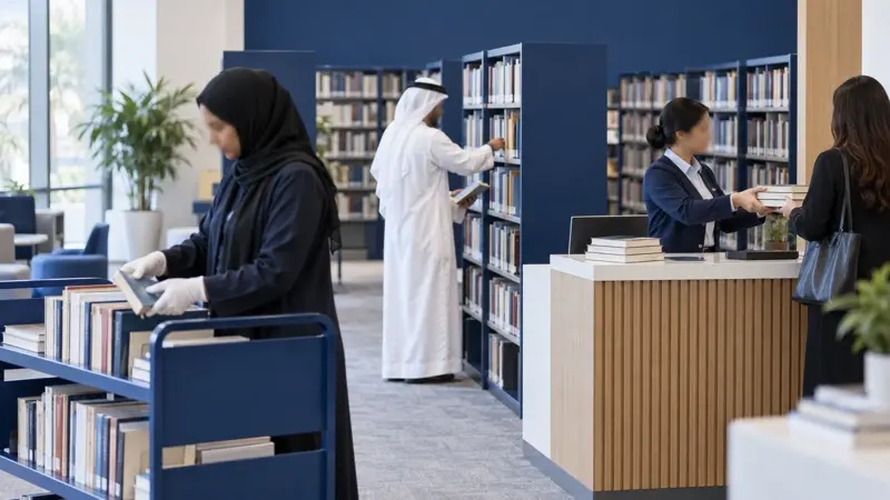 دورة العمليات الأساسية لموظفي دعم المكتبات