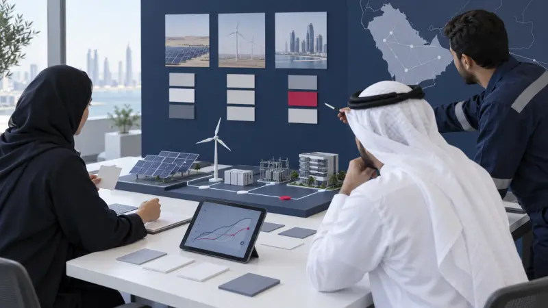 دورة استراتيجية تحول الطاقة وتنفيذها بمساعدة الذكاء الاصطناعي