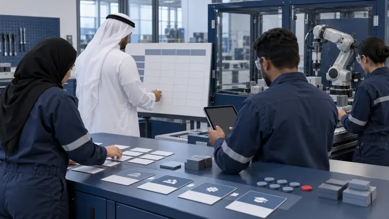 دورة الذكاء الاصطناعي في التصنيع وجاهزية القوى العاملة