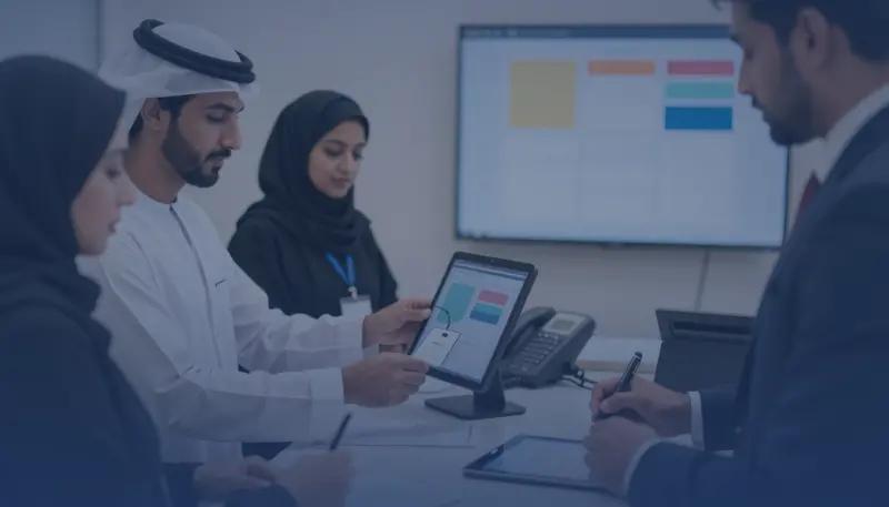 دورة مسار عمل مكتب الاستقبال وضبط الوقت