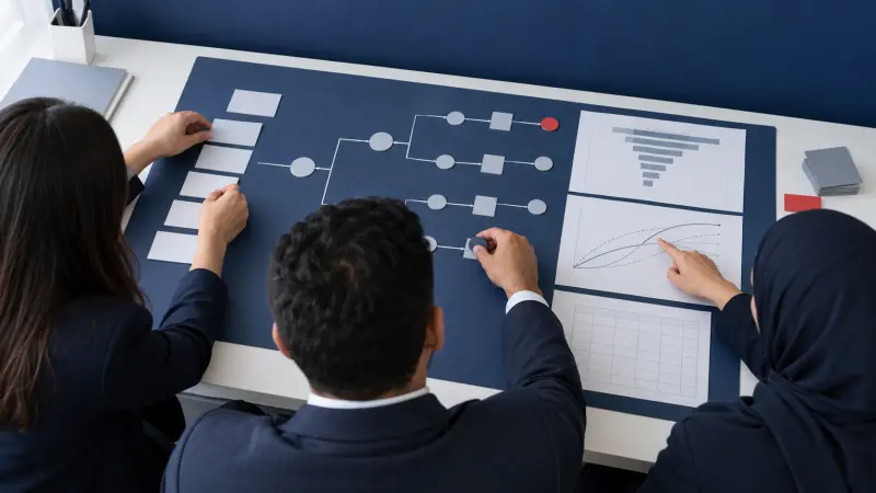 دورة نمذجة قرارات الأعمال والسيناريوهات