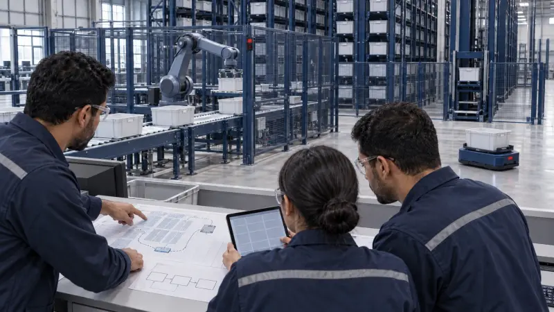 دورة أتمتة المستودعات والروبوتات