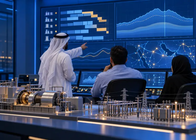 دورة جدولة وحدات التوليد والتوزيع الاقتصادي للأحمال المتقدمة